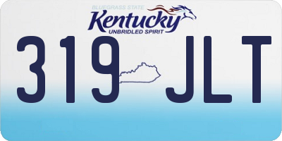 KY license plate 319JLT