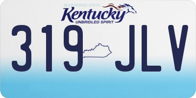 KY license plate 319JLV