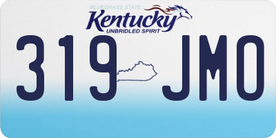 KY license plate 319JMO