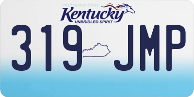 KY license plate 319JMP
