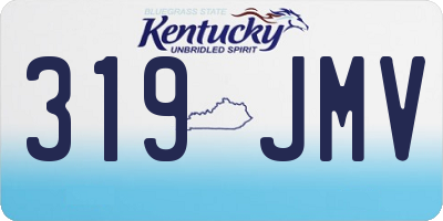 KY license plate 319JMV