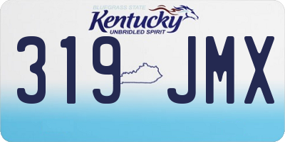 KY license plate 319JMX
