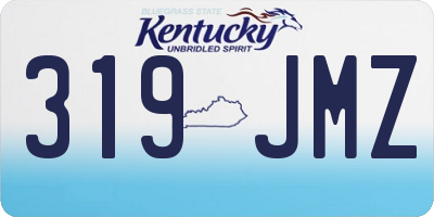 KY license plate 319JMZ