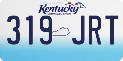 KY license plate 319JRT