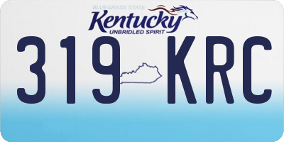 KY license plate 319KRC