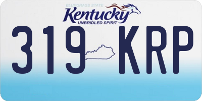 KY license plate 319KRP