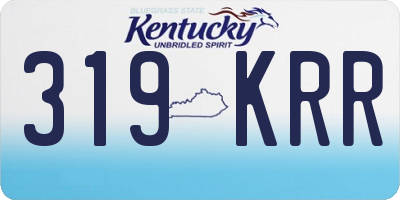 KY license plate 319KRR