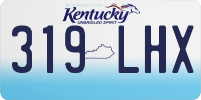 KY license plate 319LHX