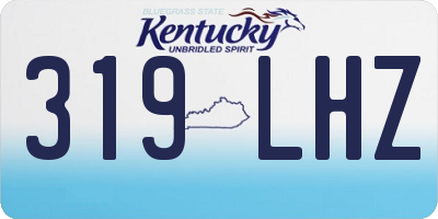 KY license plate 319LHZ