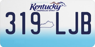 KY license plate 319LJB