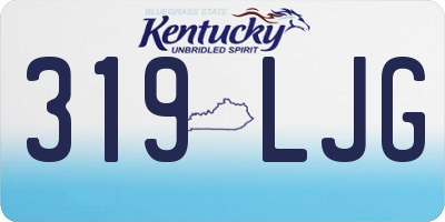 KY license plate 319LJG