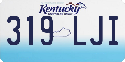 KY license plate 319LJI