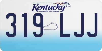 KY license plate 319LJJ