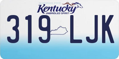 KY license plate 319LJK