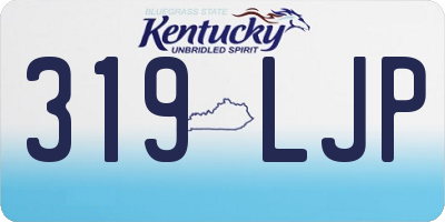 KY license plate 319LJP