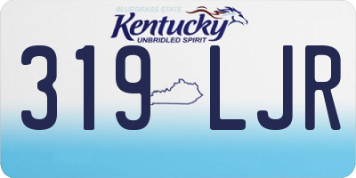KY license plate 319LJR