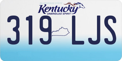 KY license plate 319LJS