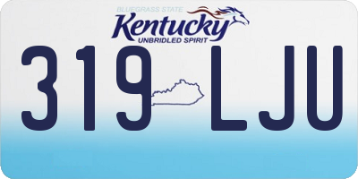KY license plate 319LJU