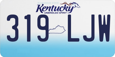KY license plate 319LJW