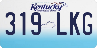 KY license plate 319LKG