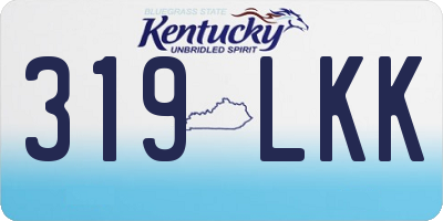 KY license plate 319LKK