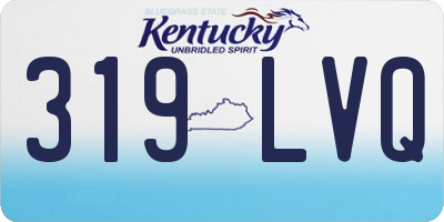 KY license plate 319LVQ