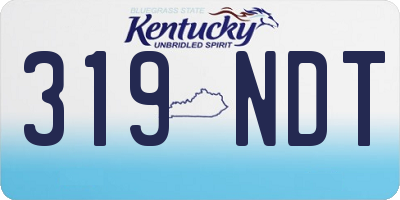 KY license plate 319NDT