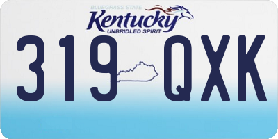 KY license plate 319QXK