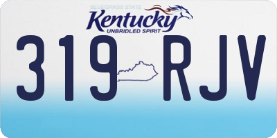 KY license plate 319RJV