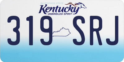KY license plate 319SRJ
