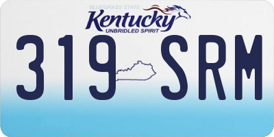 KY license plate 319SRM