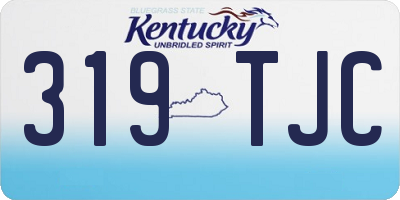 KY license plate 319TJC