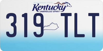 KY license plate 319TLT