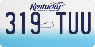 KY license plate 319TUU