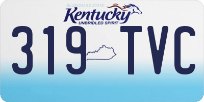 KY license plate 319TVC
