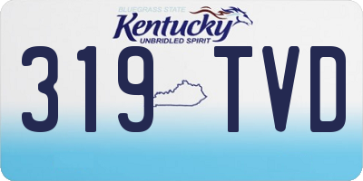KY license plate 319TVD