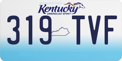 KY license plate 319TVF