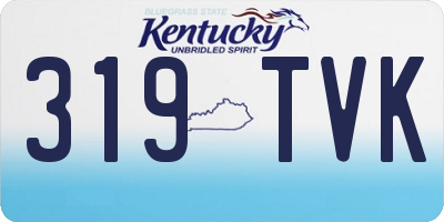 KY license plate 319TVK