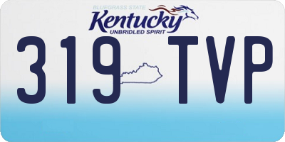 KY license plate 319TVP