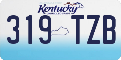 KY license plate 319TZB