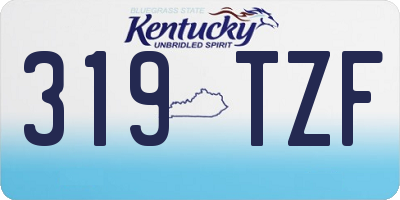KY license plate 319TZF