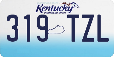 KY license plate 319TZL