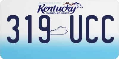 KY license plate 319UCC
