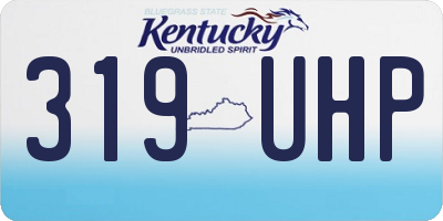 KY license plate 319UHP