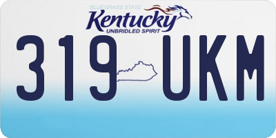 KY license plate 319UKM