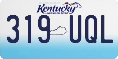 KY license plate 319UQL