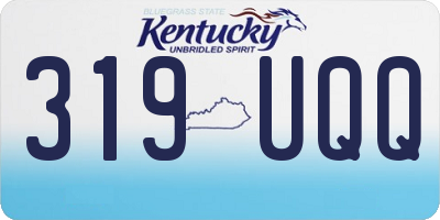 KY license plate 319UQQ