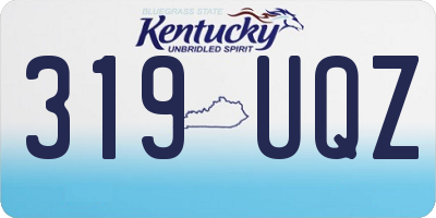 KY license plate 319UQZ