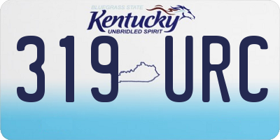 KY license plate 319URC