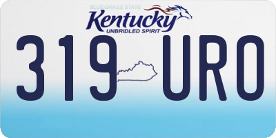 KY license plate 319URO